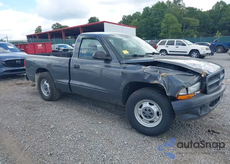 2004 Dodge Dakota из США, поврежденный, VIN 1D7FL16K24S600955